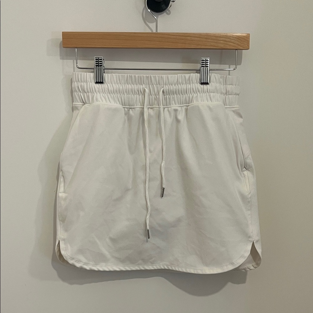 White Drawstring Skirt